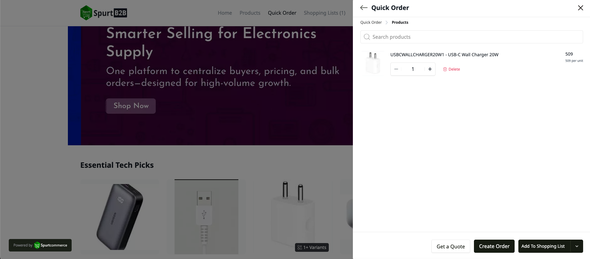 Quick Order screenshot 2