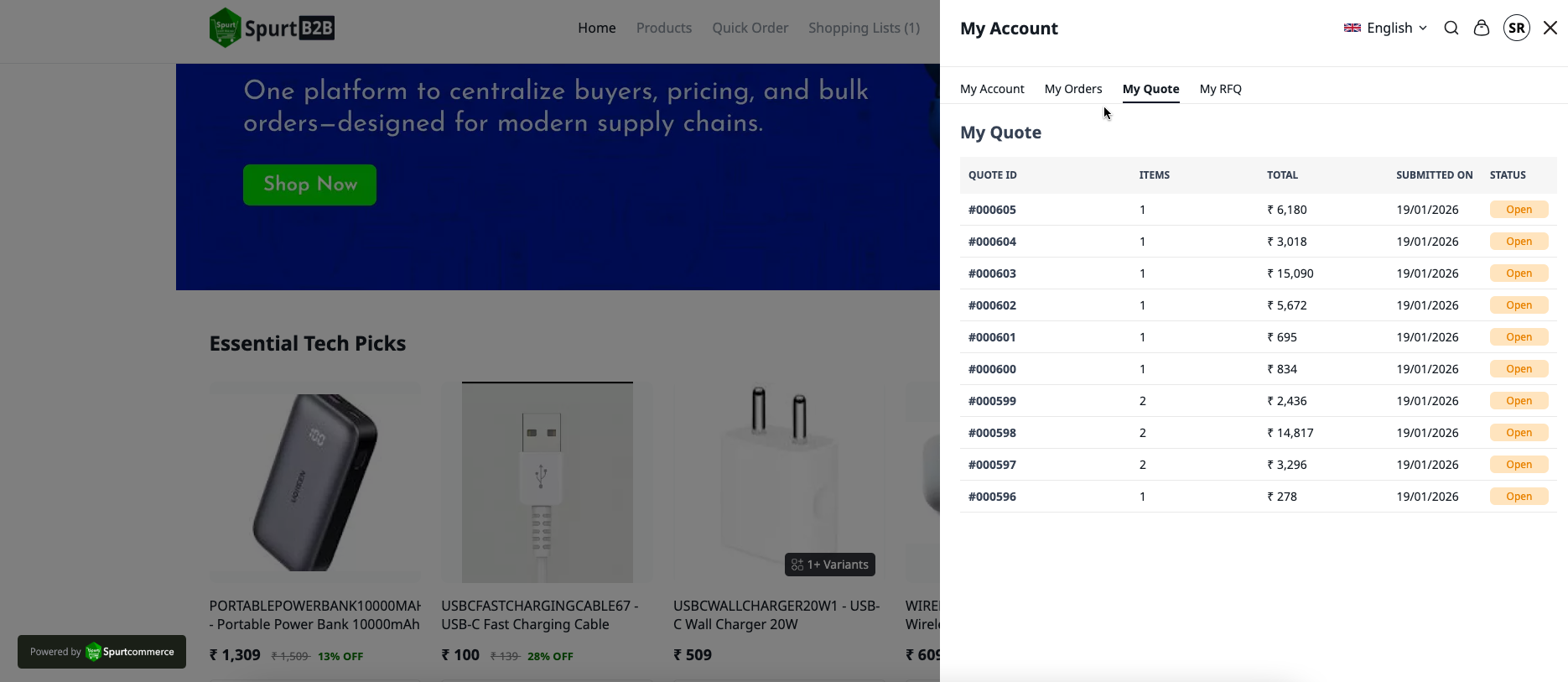 Quotation from Seller screenshot 1