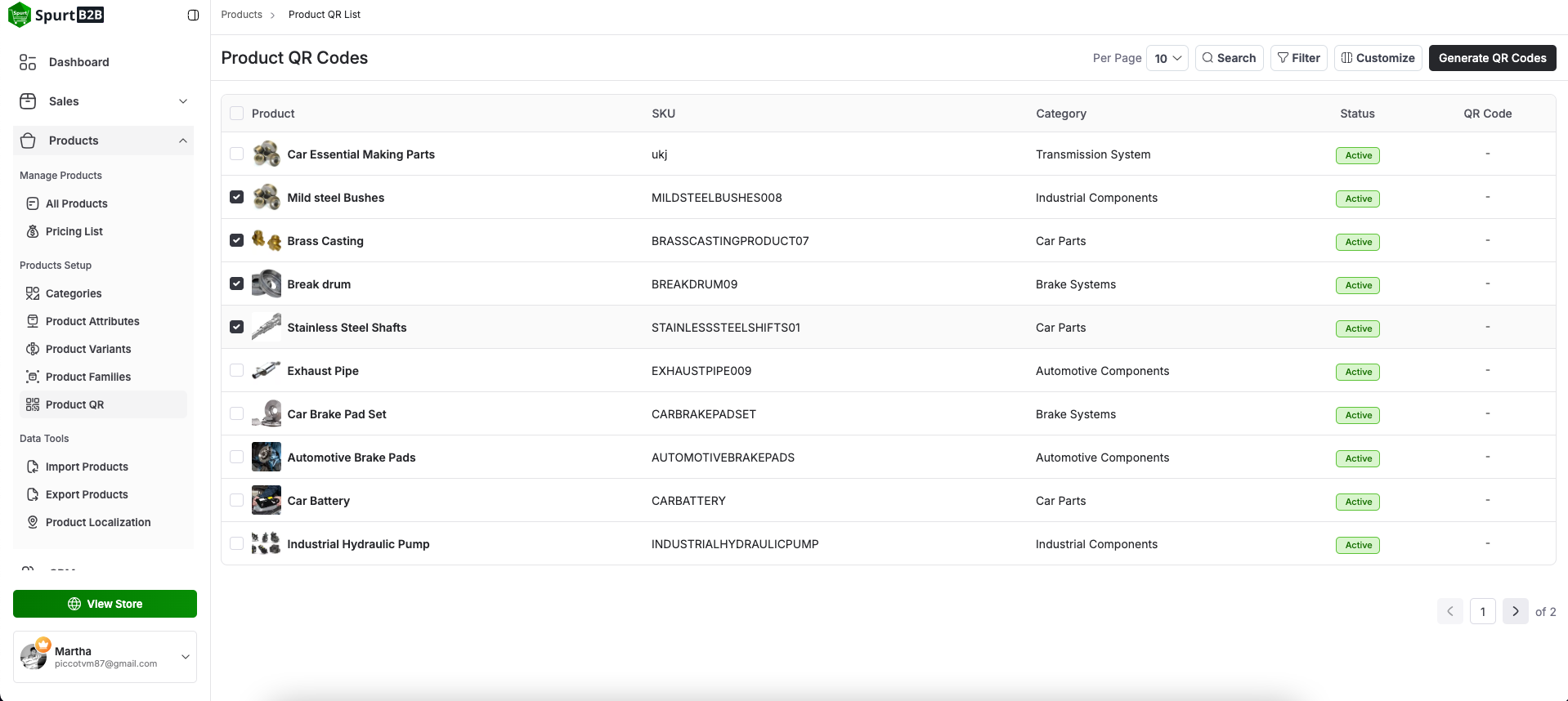 Product QR screenshot 1