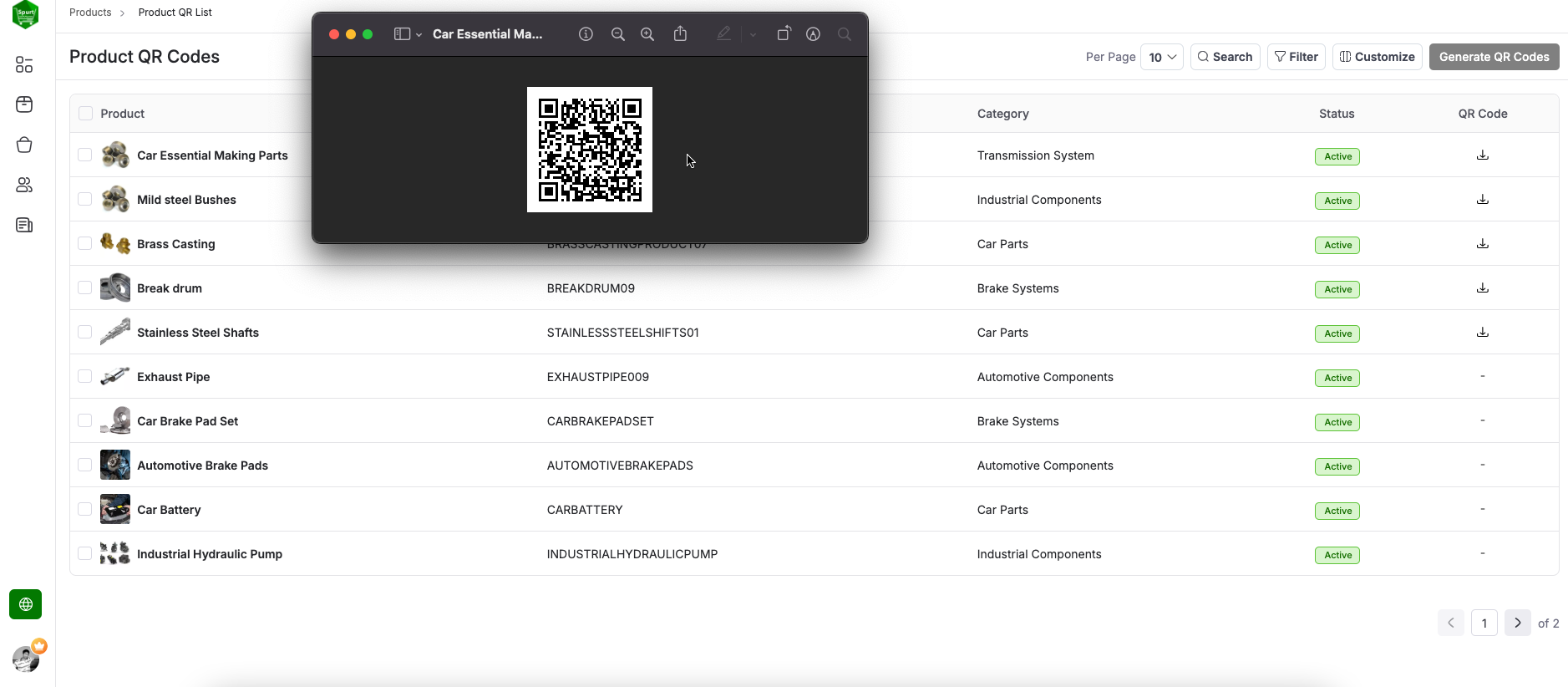 Product QR screenshot 3