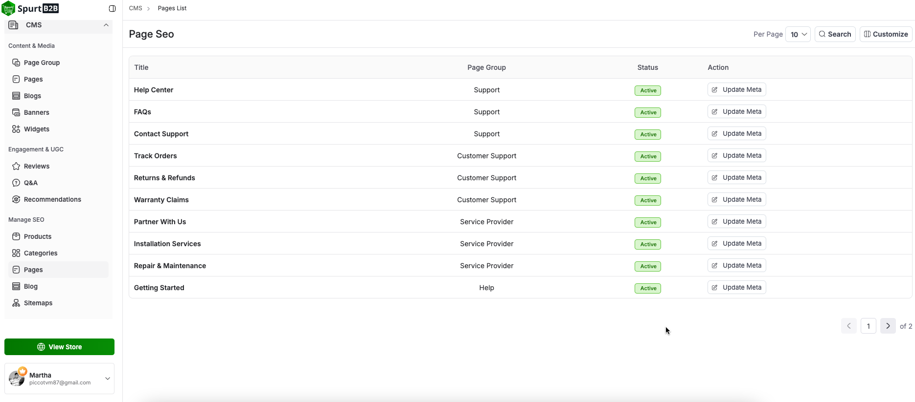 Manage SEO screenshot 2