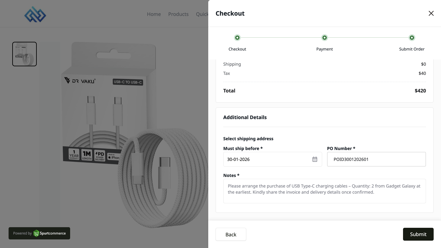 Order Checkout Flow screenshot 3