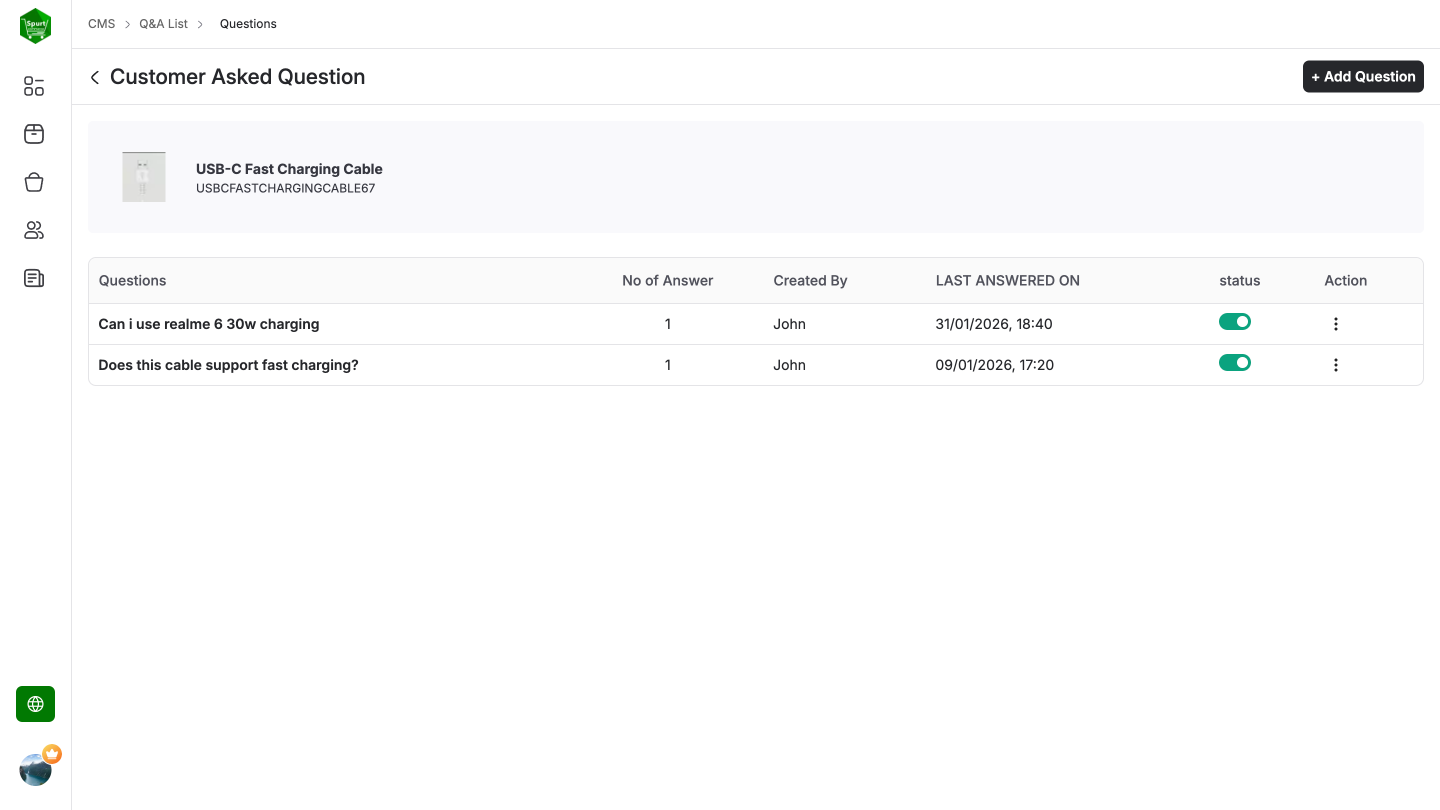 Product Q & A screenshot 3