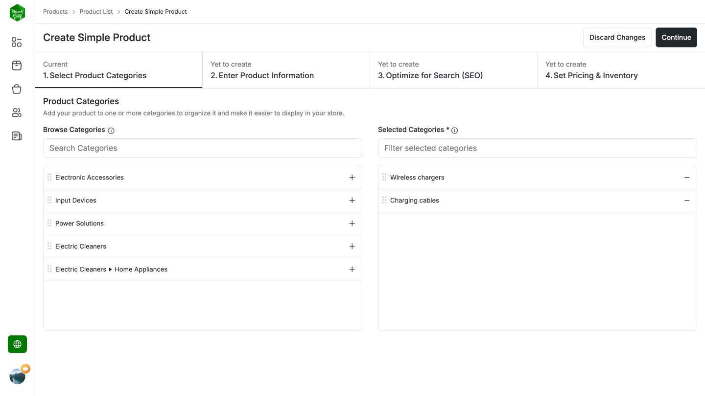 Product Listings screenshot  2